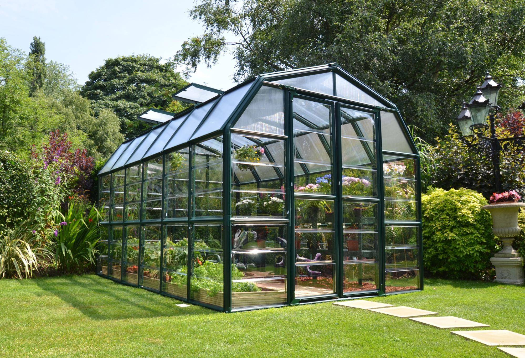 Canopia by Palram - Serre de Jardin Polycarbonate Vert 389x265x238 cm - PALRAM - Image 13