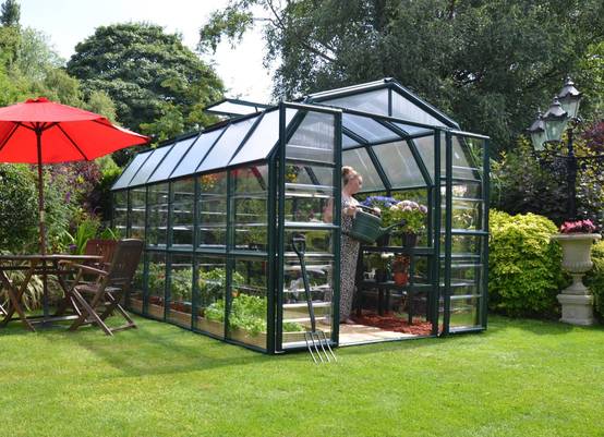 Canopia by Palram - Serre de Jardin Polycarbonate Vert 389x265x238 cm - PALRAM - Image 14
