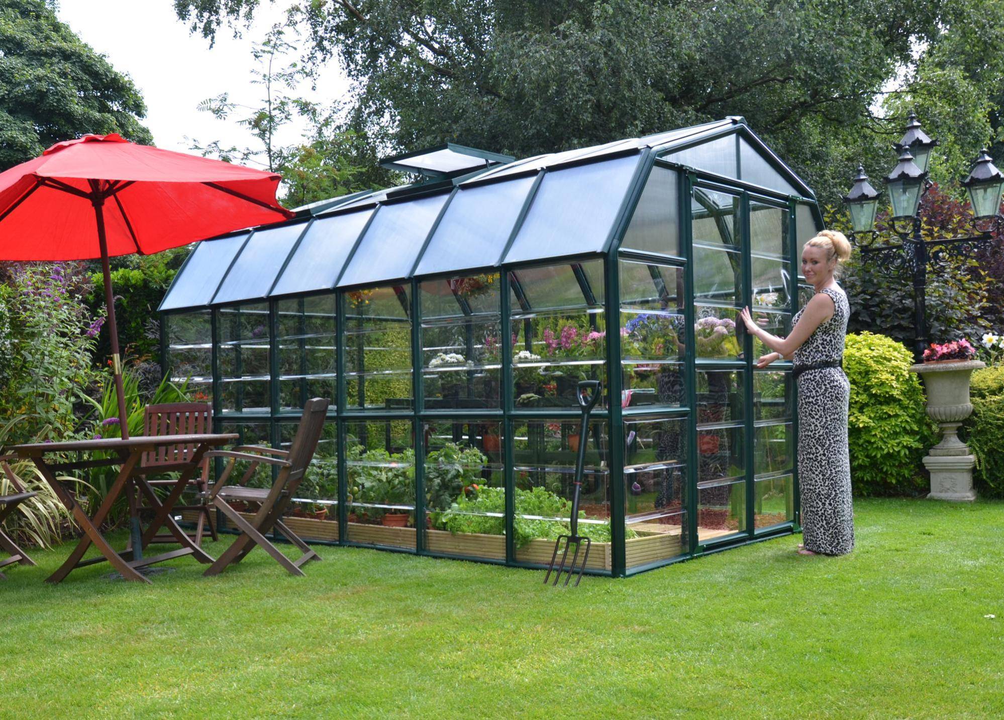 Canopia by Palram - Serre de Jardin Polycarbonate Vert 389x265x238 cm - PALRAM - Image 10