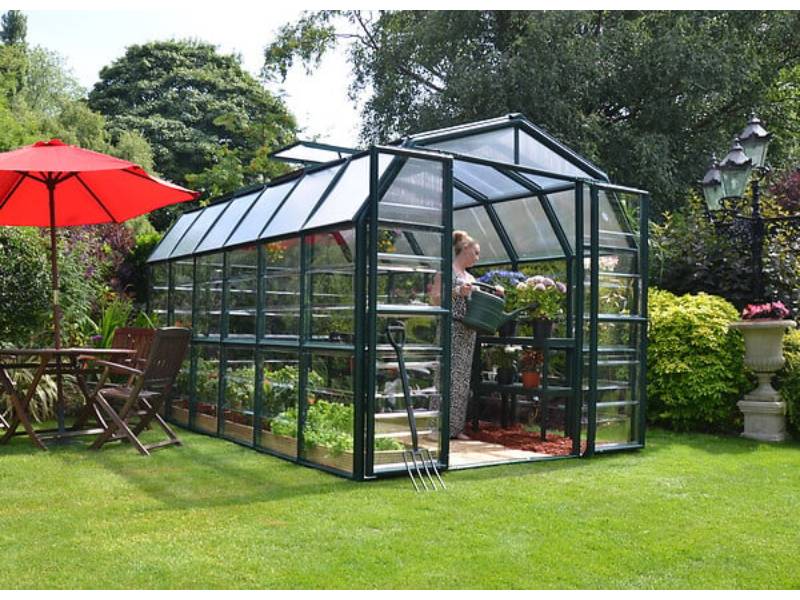 Canopia by Palram - Serre de Jardin Polycarbonate Vert 389x265x238 cm - PALRAM - Image 7