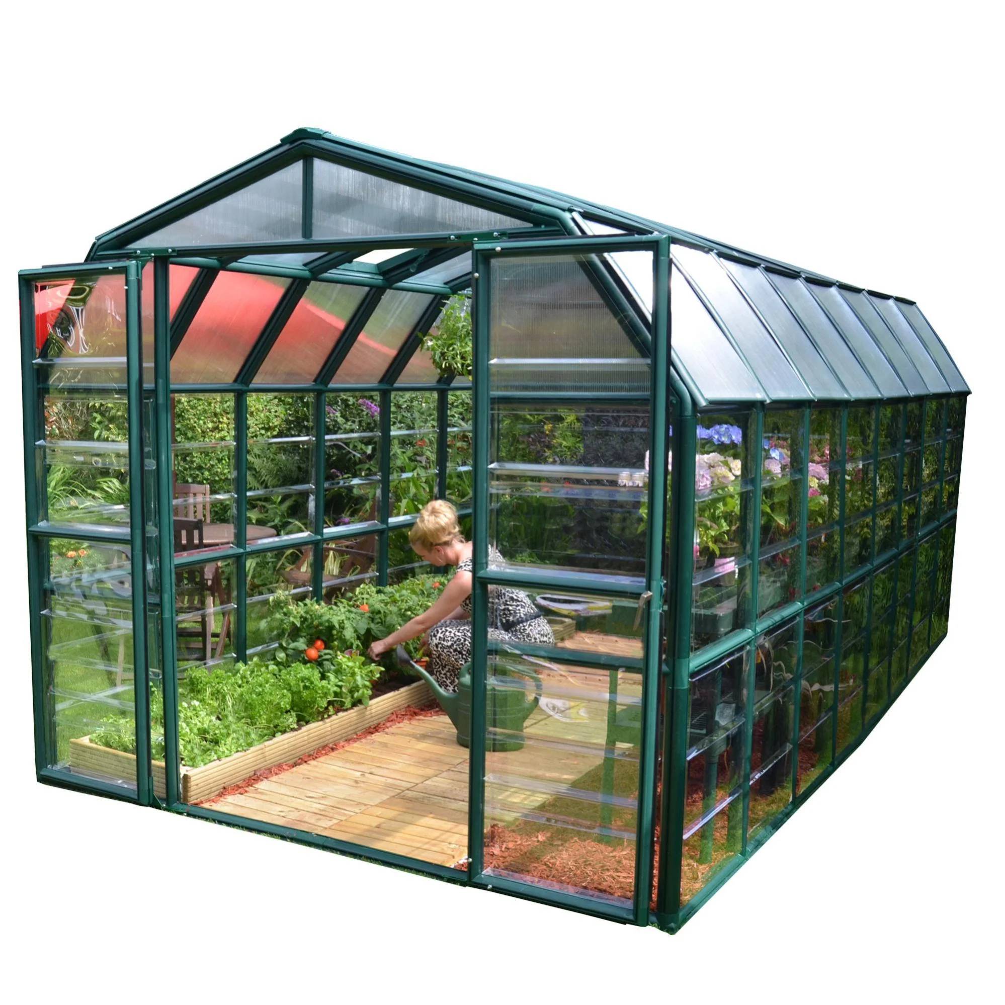 Canopia by Palram - Serre De Jardin Polycarbonate Vert 8x16 Pieds - PALRAM - Image 11