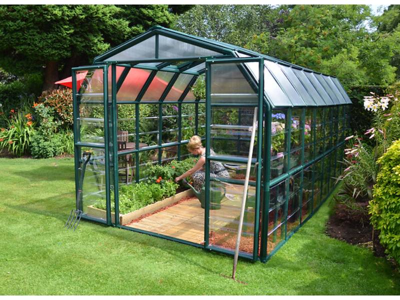 Canopia by Palram - Serre De Jardin Polycarbonate Vert 8x16 Pieds - PALRAM - Image 3