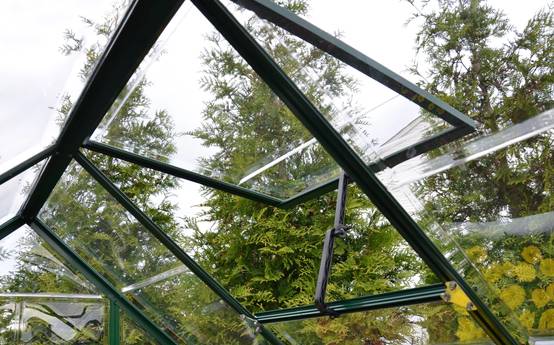 Canopia by Palram - Serre de jardin polycarbonate aluminium vert 2,3 m² Harmony avec embase - Canopia by Palram - Image 12