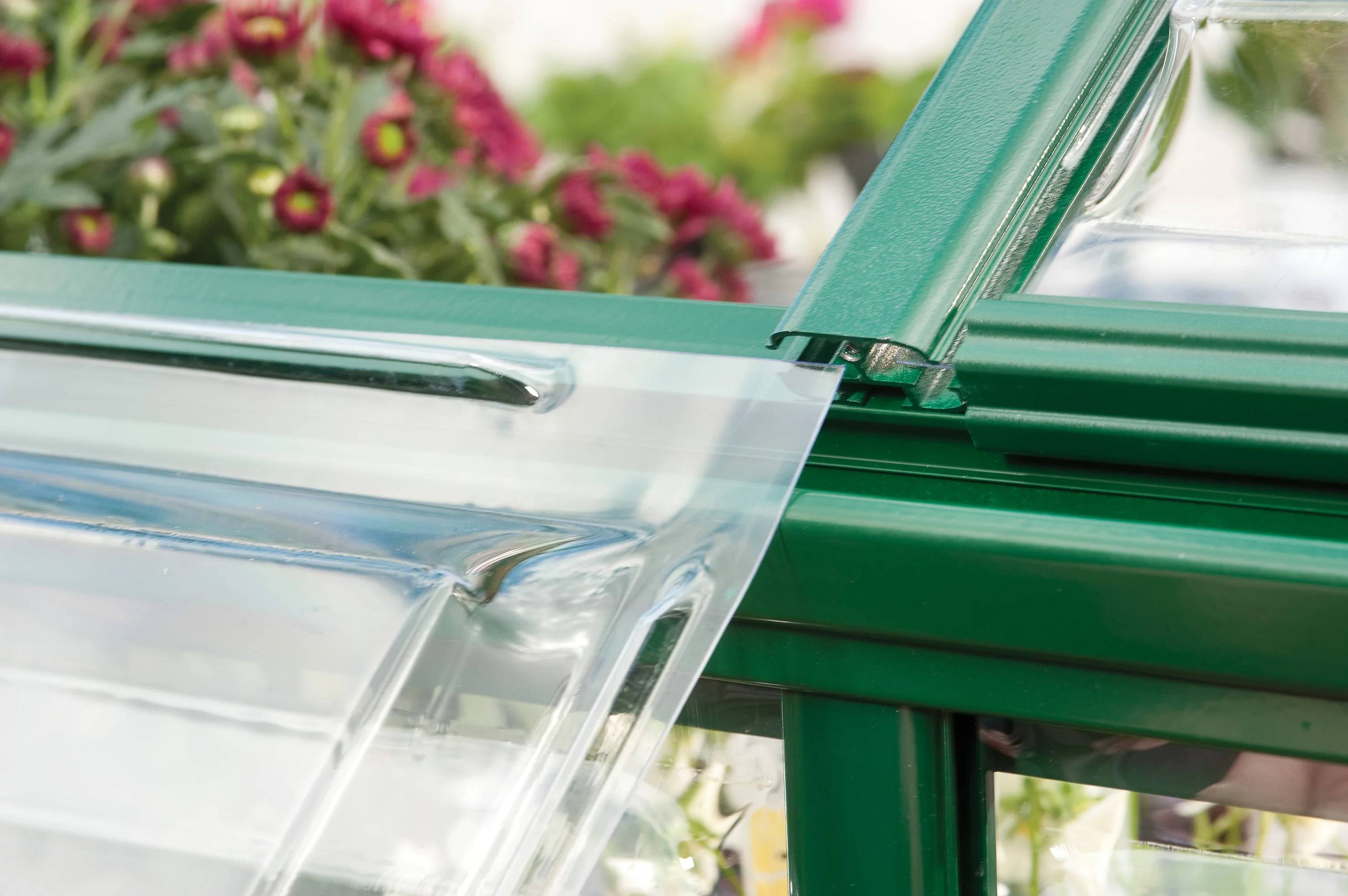Canopia by Palram - Serre de jardin polycarbonate aluminium vert 2,3 m² Harmony avec embase - Canopia by Palram - Image 16
