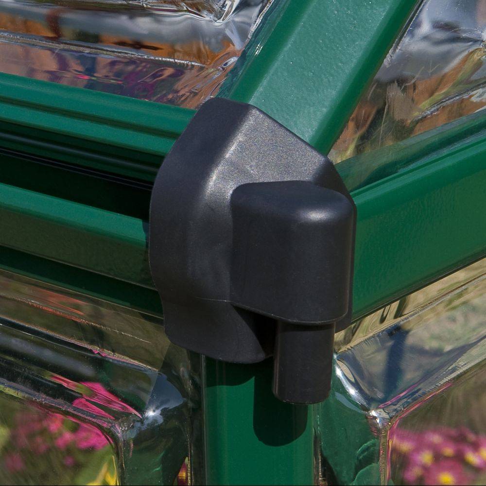 Canopia by Palram - Serre de jardin polycarbonate aluminium vert 2,3 m² Harmony avec embase - Canopia by Palram - Image 6