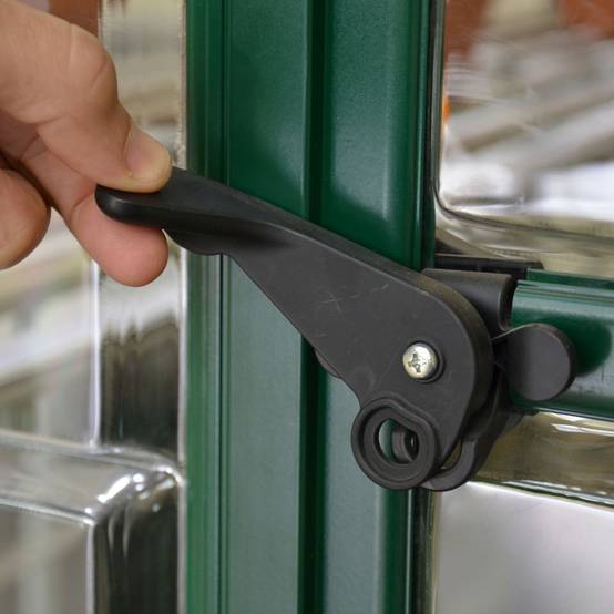 Canopia by Palram - Serre de jardin polycarbonate aluminium vert 2,3 m² Harmony avec embase - Canopia by Palram - Image 5