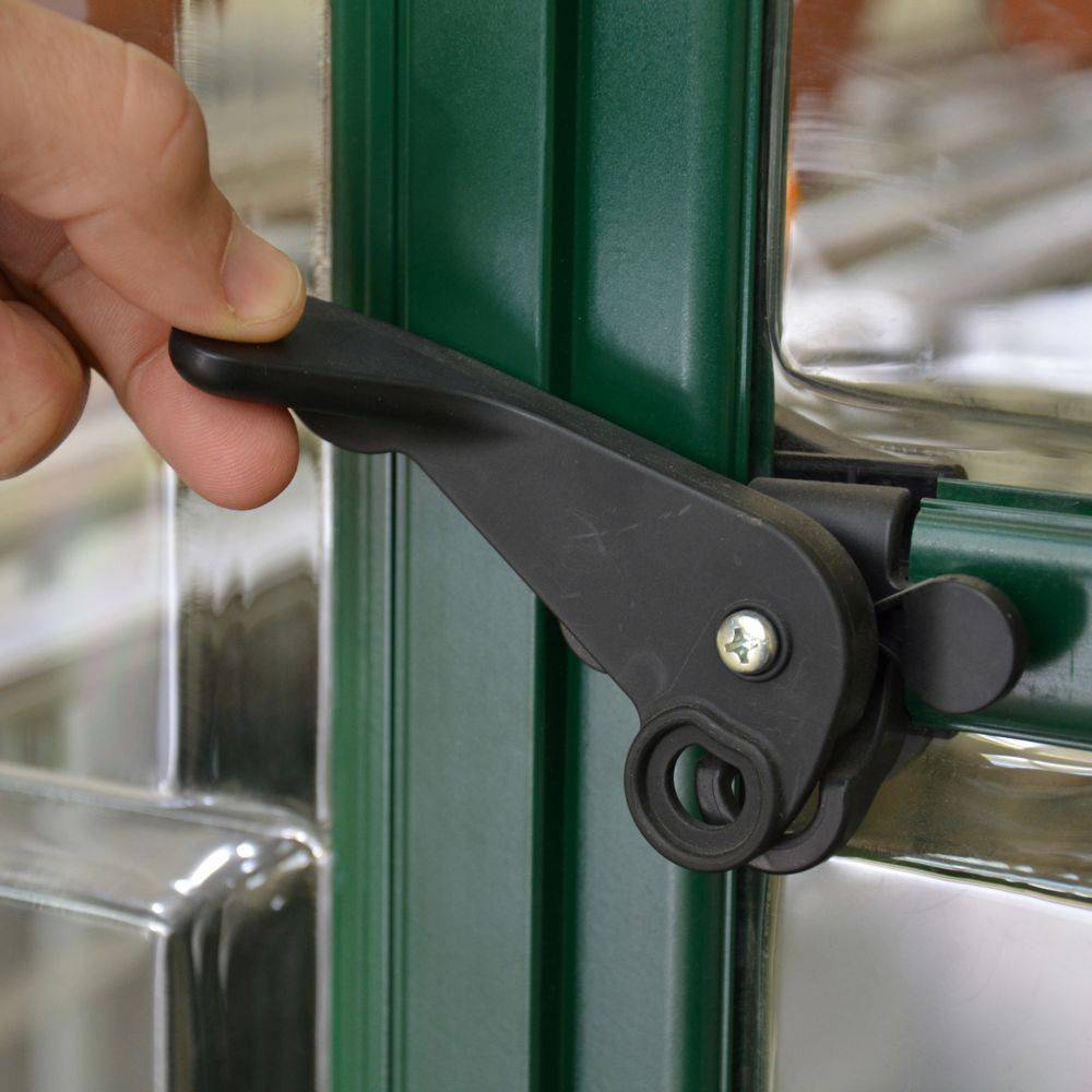 Canopia by Palram - Serre de jardin polycarbonate aluminium vert 2,3 m² Harmony avec embase - Canopia by Palram - Image 5