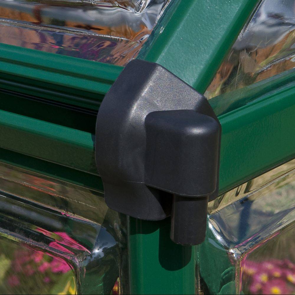 Canopia by Palram - Serre de jardin polycarbonate aluminium vert 3,4 m² Harmony avec embase - Canopia by Palram - Image 11
