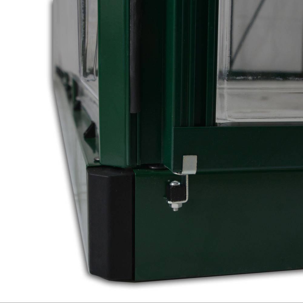 Canopia by Palram - Serre de jardin polycarbonate aluminium vert 3,4 m² Harmony avec embase - Canopia by Palram - Image 10