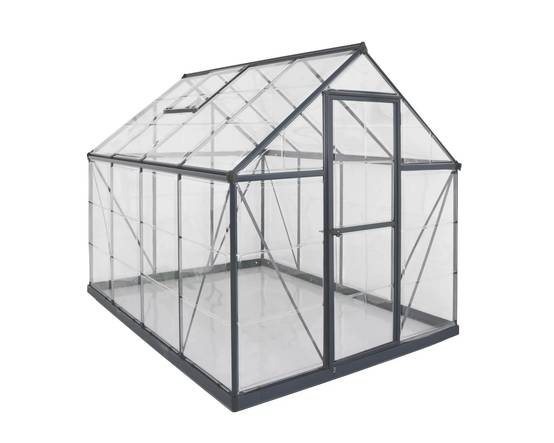 Canopia by Palram - Serre de jardin polycarbonate aluminium anthracite 4,6 m² Harmony avec embase - Canopia by Palram - Image 12