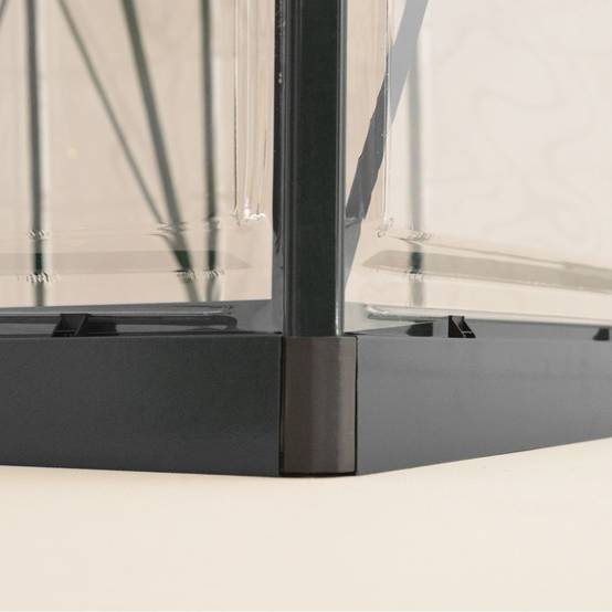 Canopia by Palram - Serre de jardin polycarbonate aluminium anthracite 4,6 m² Harmony avec embase - Canopia by Palram - Image 5
