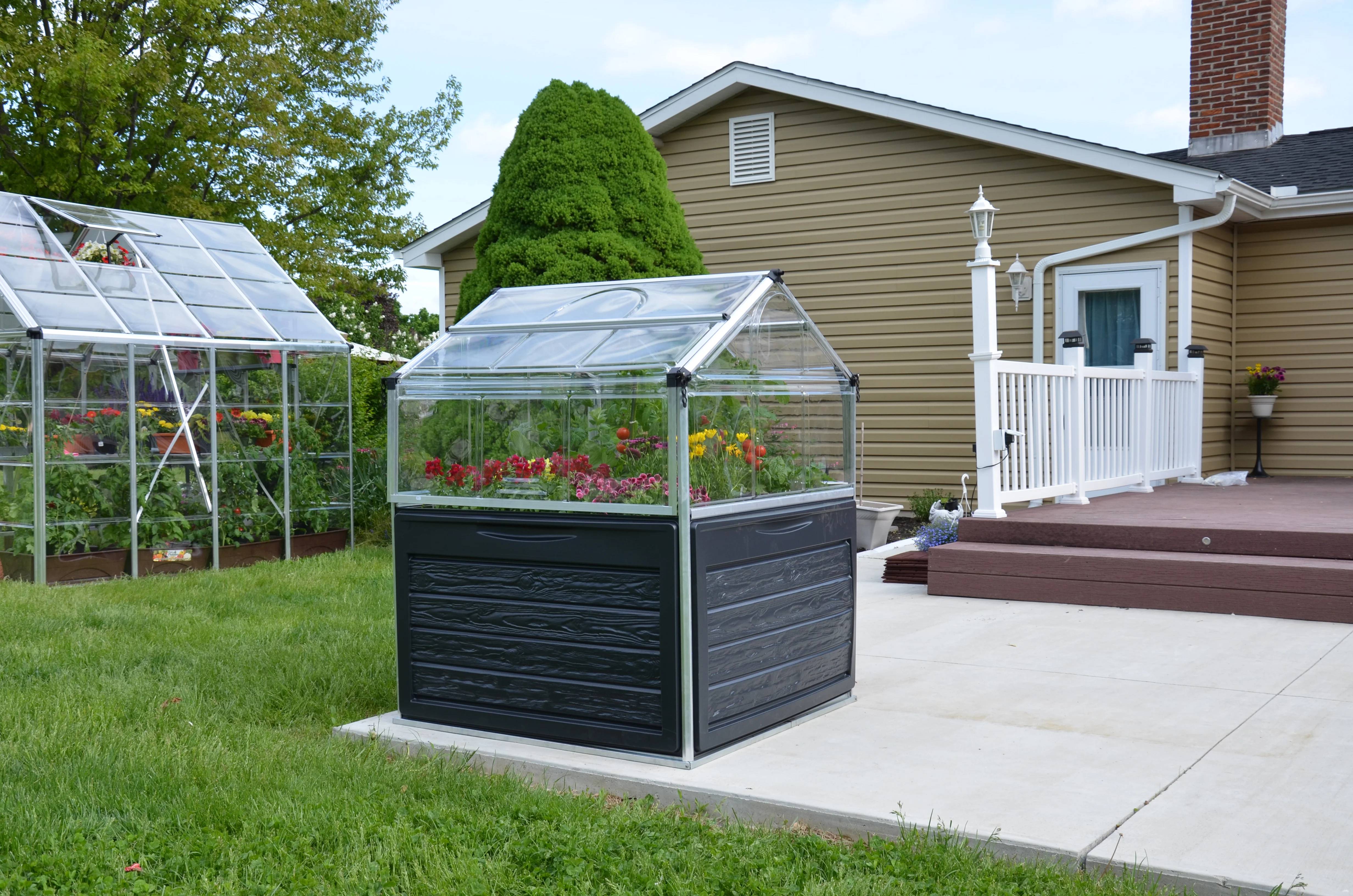 Canopia by Palram - Serre de jardin polycarbonate aluminium noir 1,4 m² Plant inn - Canopia by Palram - Image 22