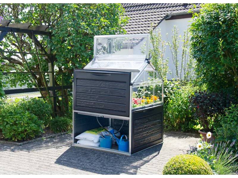 Canopia by Palram - Serre de jardin polycarbonate aluminium noir 1,4 m² Plant inn - Canopia by Palram - Image 3