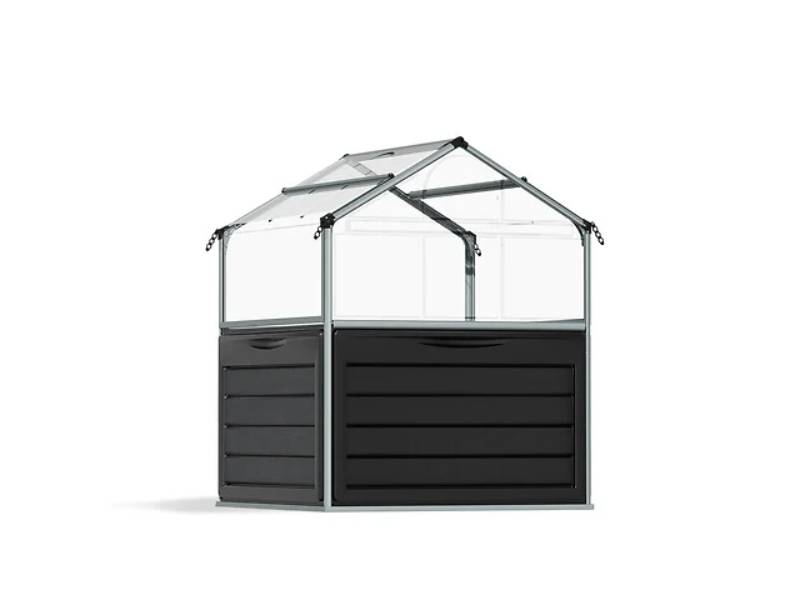 Canopia by Palram - Serre de jardin polycarbonate aluminium noir 1,4 m² Plant inn - Canopia by Palram - Image 6