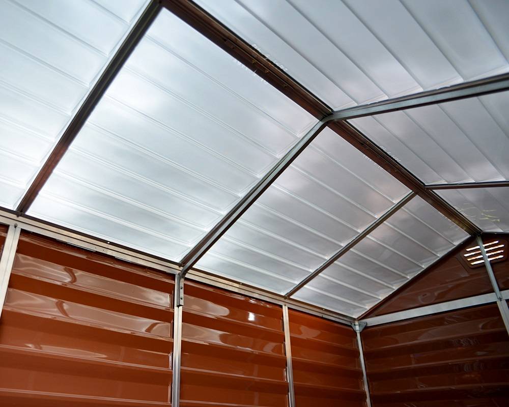 Canopia by Palram - Palram - Abri de Jardin Polycarbonate Skylight Amber 6x5 2,7m2 - Image 10