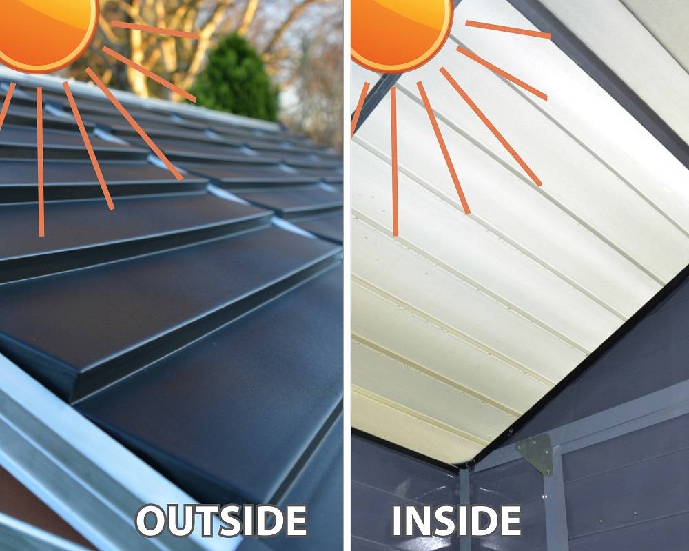Canopia by Palram - Palram - Abri de Jardin Polycarbonate Skylight Amber 6x5 2,7m2 - Image 3