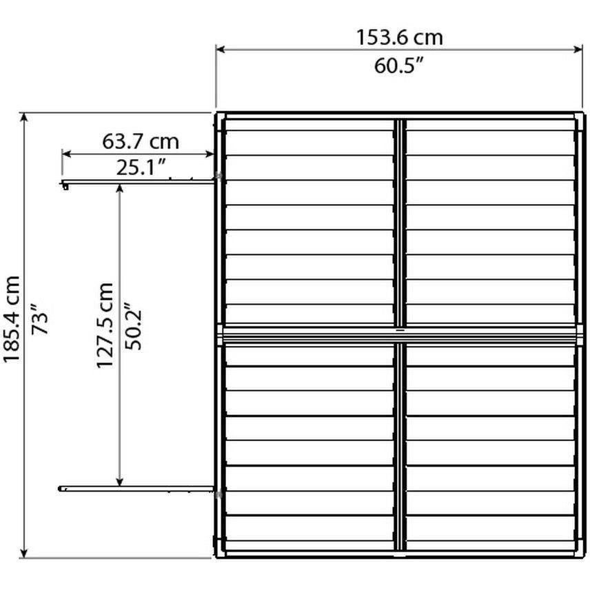 Canopia by Palram - Palram Canopia - Abri de jardin en résine Skylight 2,8 m2 - Image 9