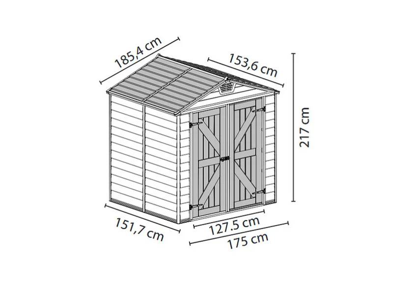 Canopia by Palram - Palram Canopia - Abri de jardin en résine Skylight 2,8 m2 - Image 7