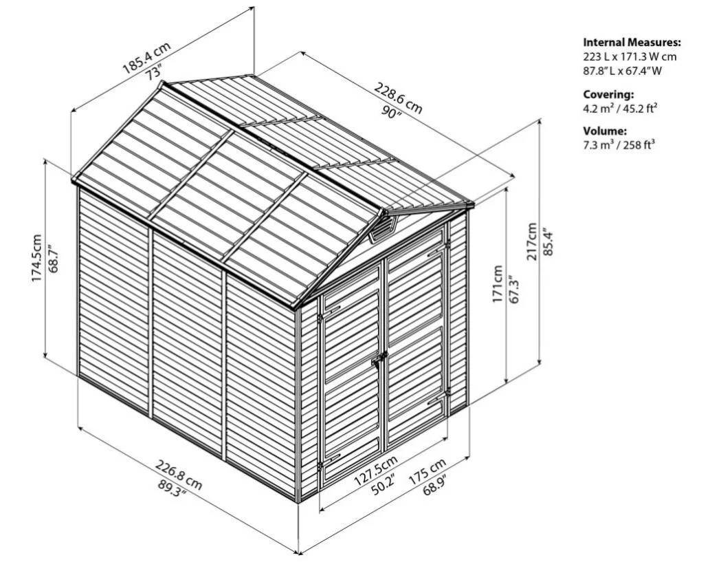 Canopia by Palram - abri de jardin résine Palram Skylight 4,2 m² - Image 15