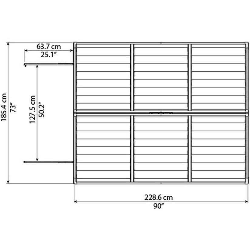 Canopia by Palram - abri de jardin résine Palram Skylight 4,2 m² - Image 7