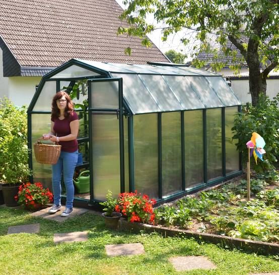 Canopia by Palram - Serre de jardin Polycarbonate Vert 6,3 m² EcoGrow - PALRAM - Image 12