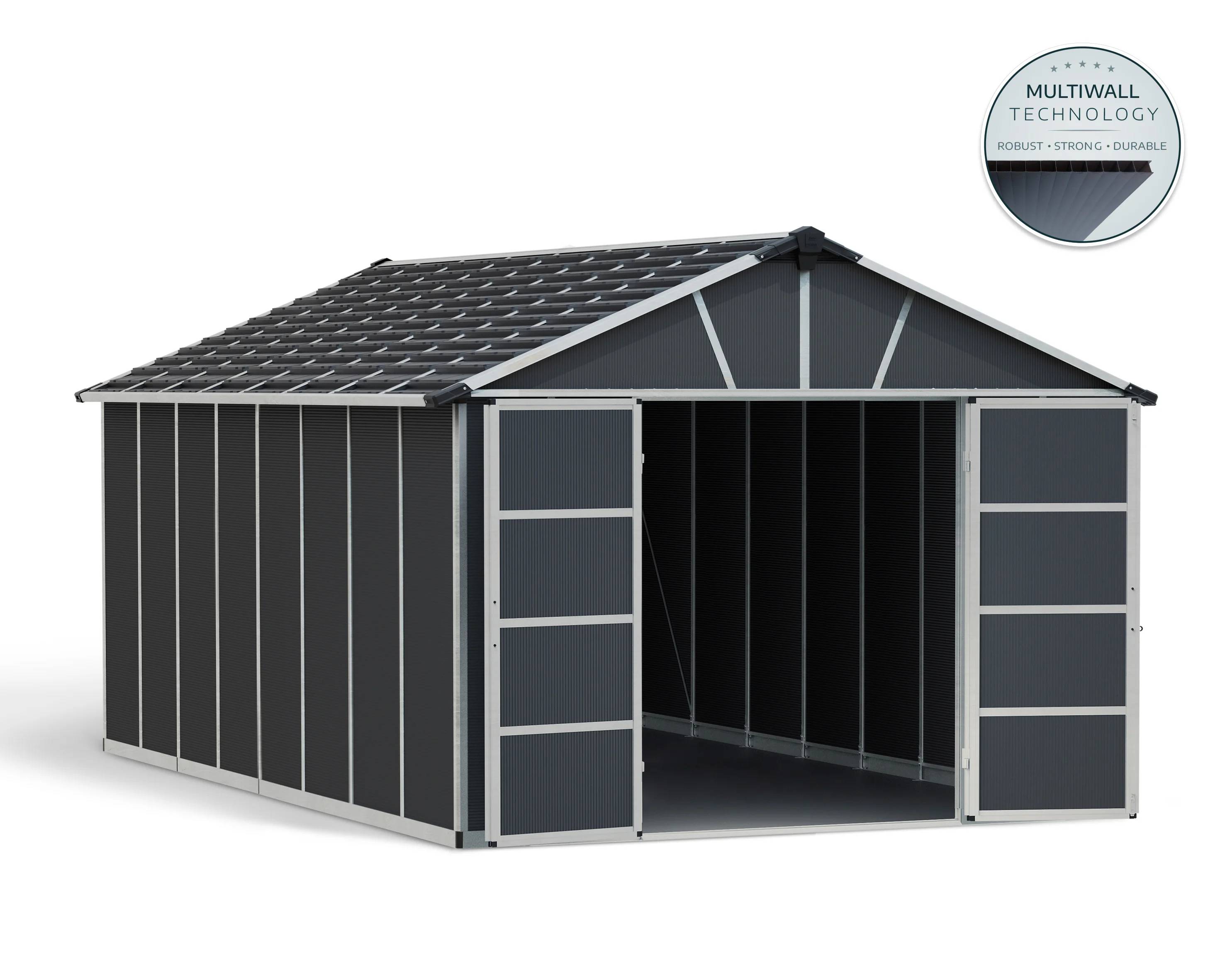 Canopia by Palram - Palram - Abri de Jardin Polycarbonate Yukon avec plancher 17,2m2 - Image 11