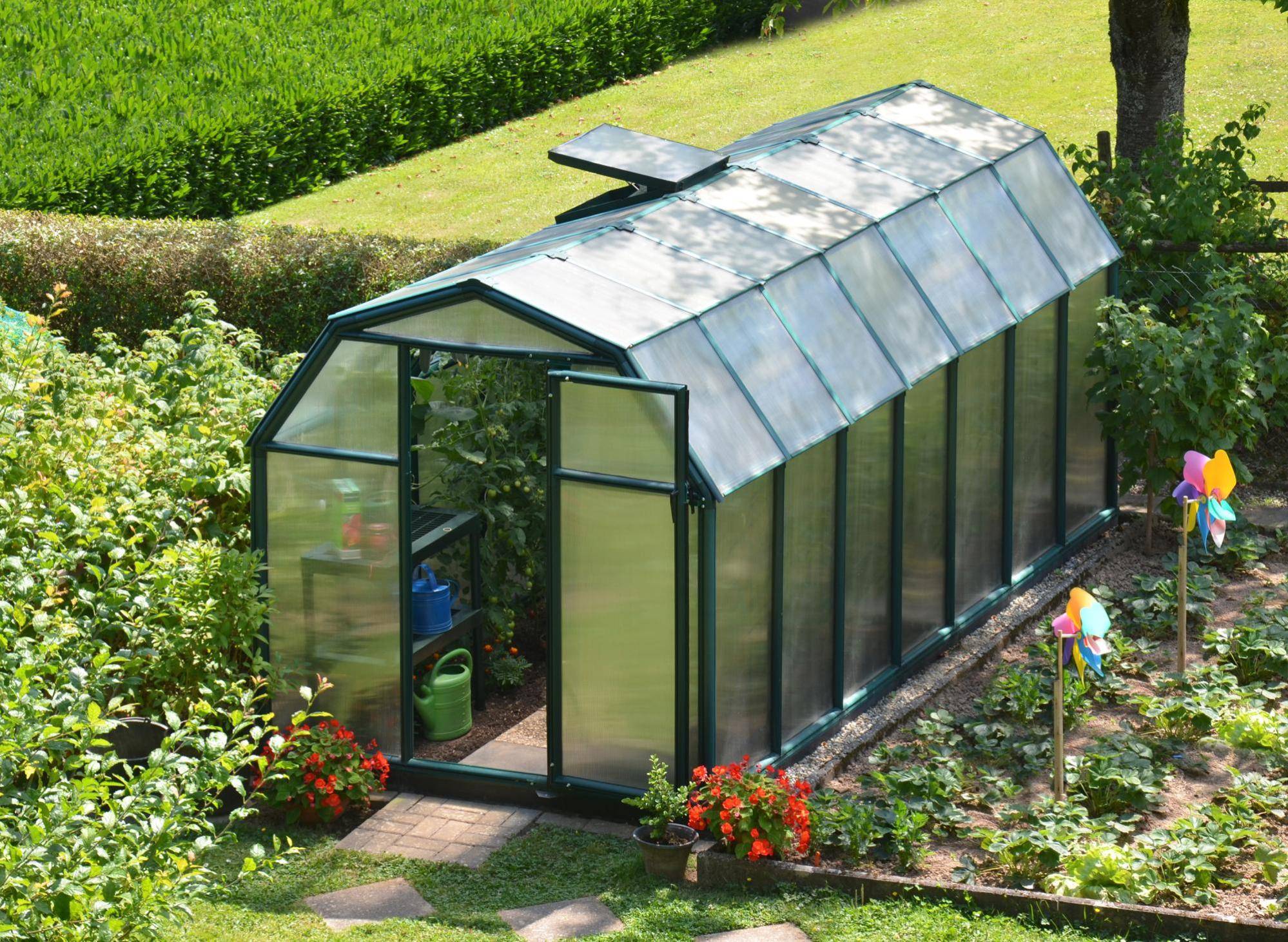 Canopia by Palram - Serre de jardin Polycarbonate Vert 449 x 204 cm – PALRAM - Image 9