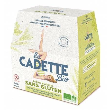 Cadette bio - Bière blonde sans gluten BIO 6 x 25cl - La Cadette