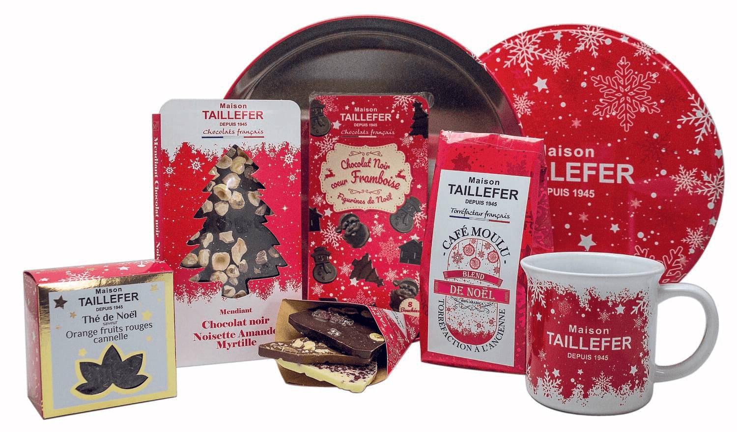 Maison Taillefer - Maison Taillefer - Coffret de Noël thé chocolat café 470 g