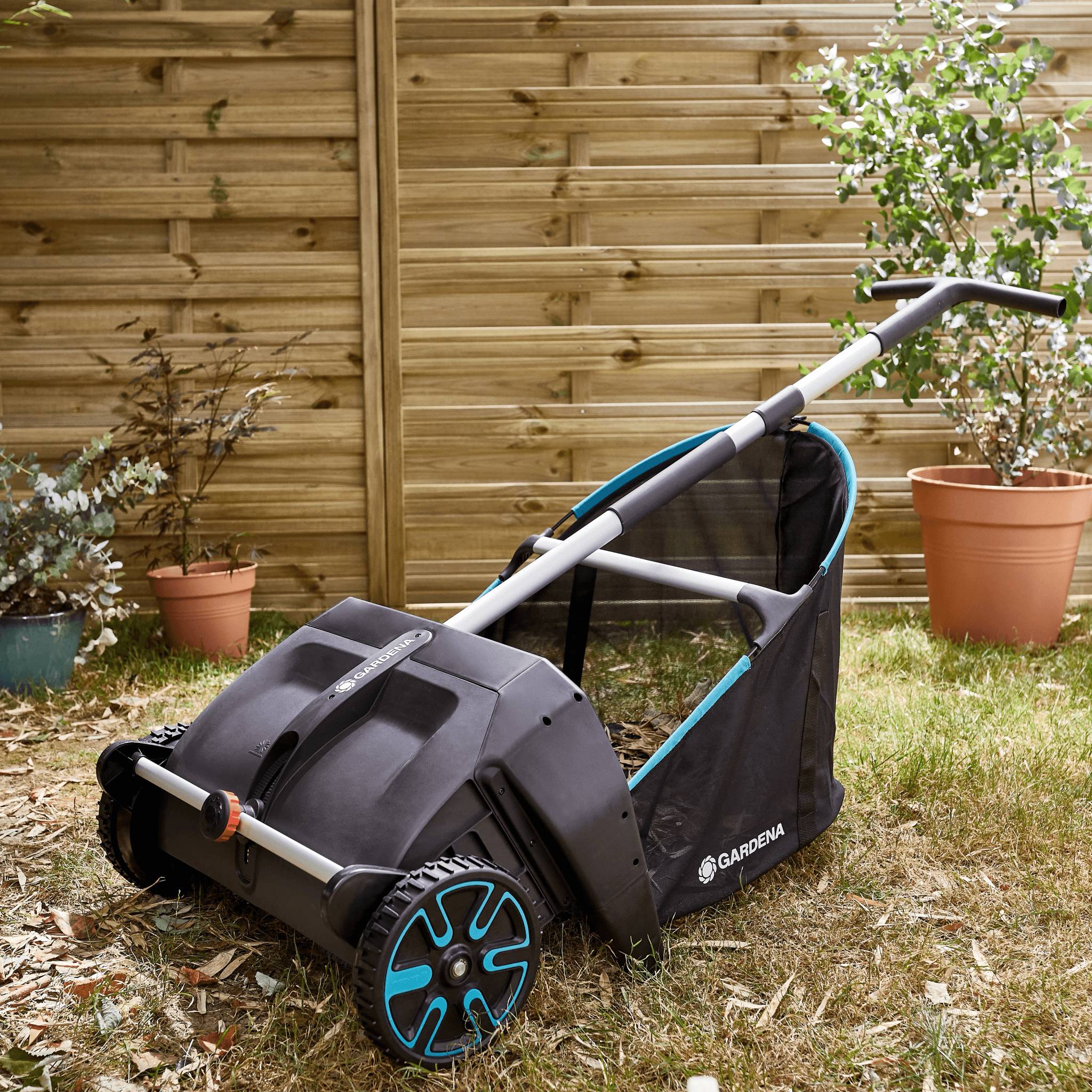 Gardena - Ramasse feuilles manuel avec bac 90L l. 50 cm - Gardena - Image 7