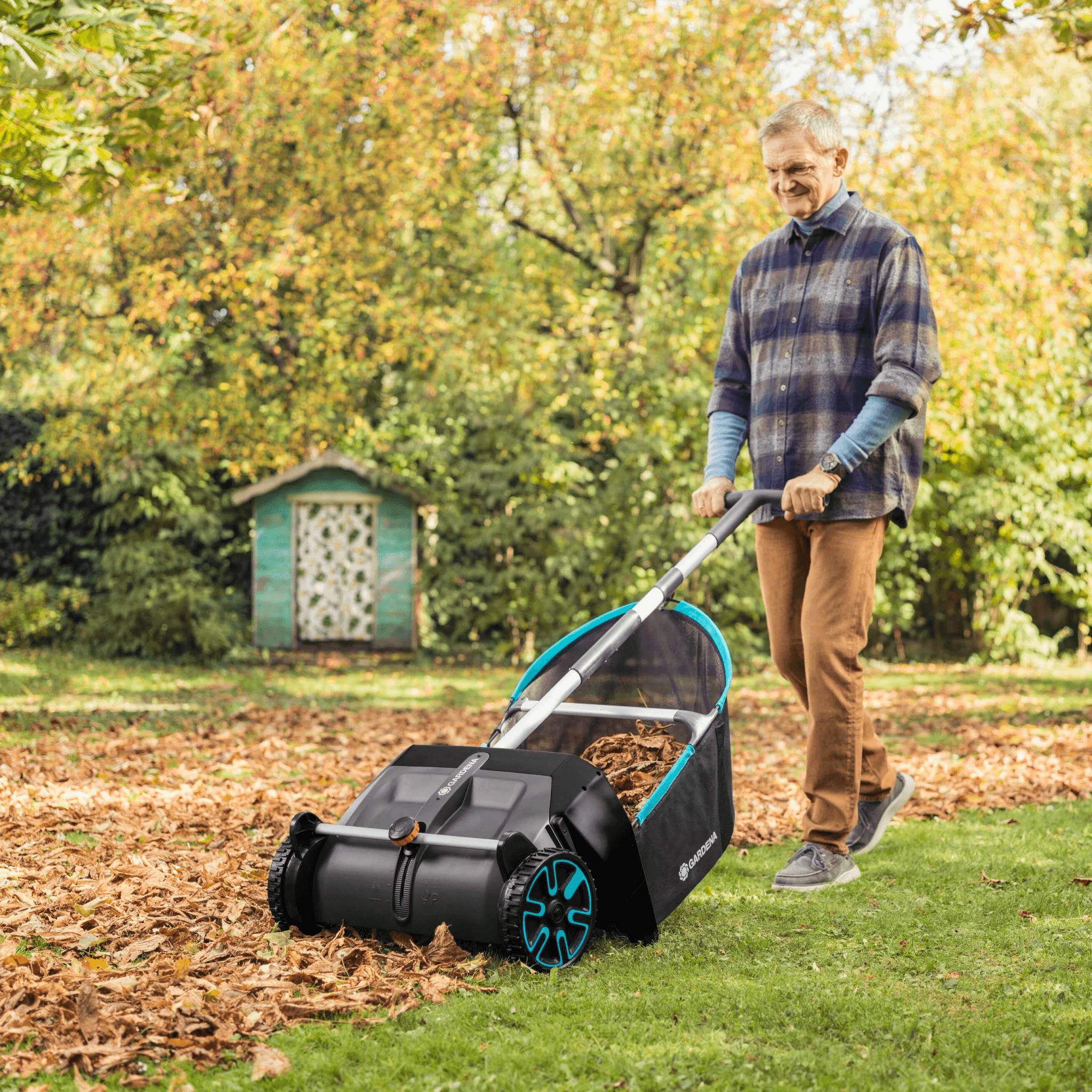 Gardena - Ramasse feuilles manuel avec bac 90L l. 50 cm - Gardena - Image 8