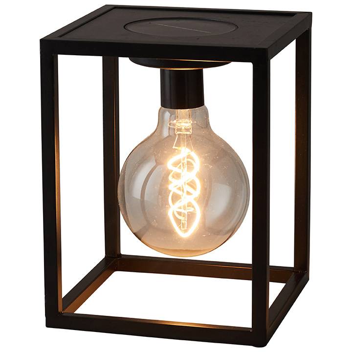 Watt & Home - Lampe solaire métal noir - WATT & HOME - Image 1