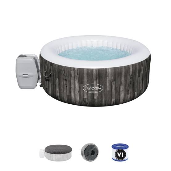 Bestway - Bestway - Spa gonflable Bahamas motif bois L.221 x l.180 x H.66cm - Image 3