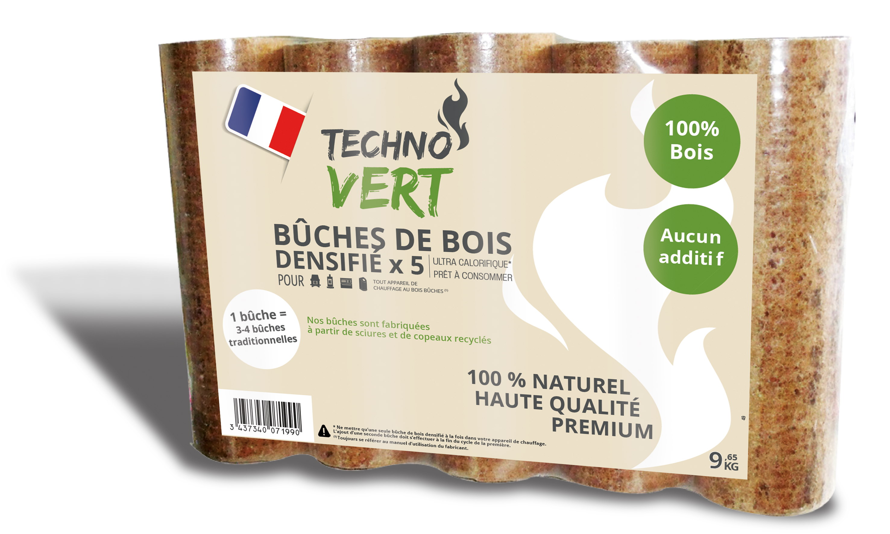 TECHNO VERT - Bûches densifiées - Technovert - Image 3