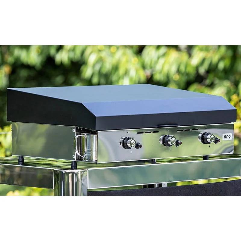 Eno - Plancha gaz 3 feux fonte émaillée inox gris Initial 65 Eno - Image 9