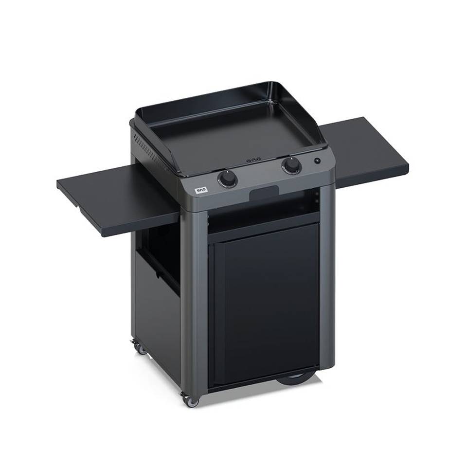 Eno - Combo plancha 2 brûleurs acier gris cargo - ENO - Image 2
