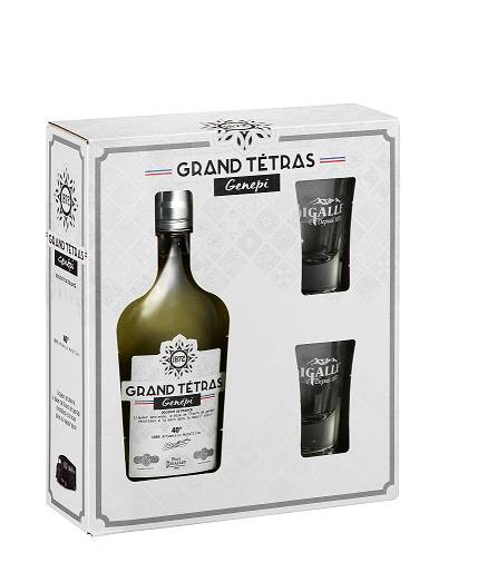 Bigallet - Bigallet - Coffret Genépi - 1 Genépi 20 cl et 2 verres