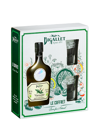 Bigallet - Bigallet - Coffret Verveine - 1 Verveine 20 cl et 2 verres