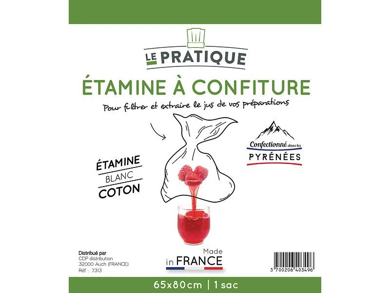 LE PRATIQUE - Etamine à Confiture Presse Fruits Blanc 65x80 cm – LEPRATIQUE