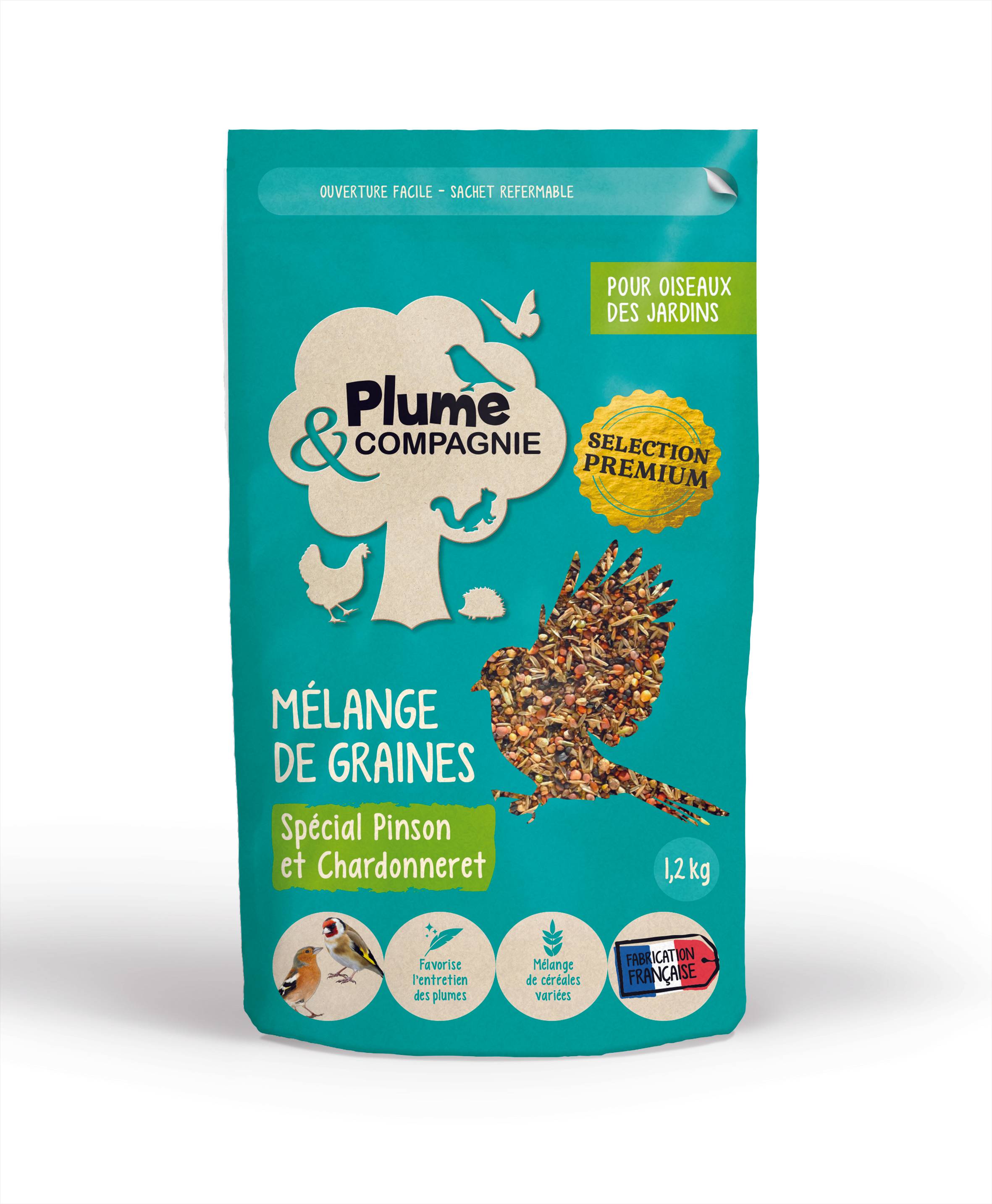 Plume & compagnie - Plume & Compagnie- Mélange de graines chardonneret / pinson 1,2kg