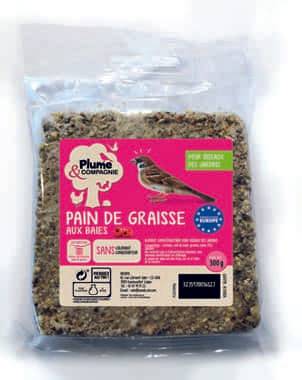 Plume & compagnie - Plume & Compagnie - Alimentation Oiseaux pain baies 300 g