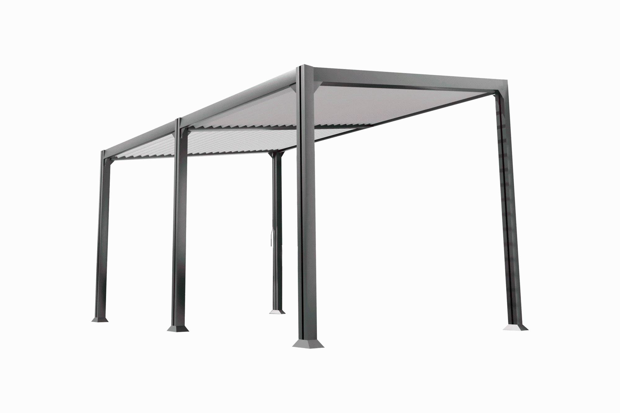 Couleurs du monde - Pergola Adossée Aluminium - BRISBANE