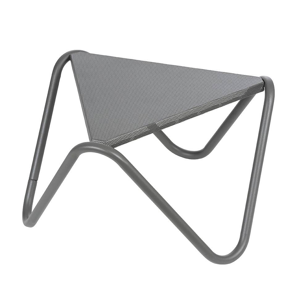 Lafuma-Mobilier - Table basse de jardin acier titane Vogue Lafuma Mobilier - Image 1