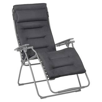 Lafuma-Mobilier - Fauteuil de jardin acier dark grey Futura Be Comfort XL Lafuma Mobilier