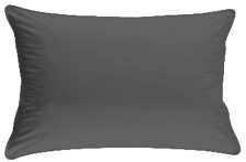 Ecloz - Ecloz - Coussin déco unico coloris ardoise L.50 x l.30 x H.10 cm