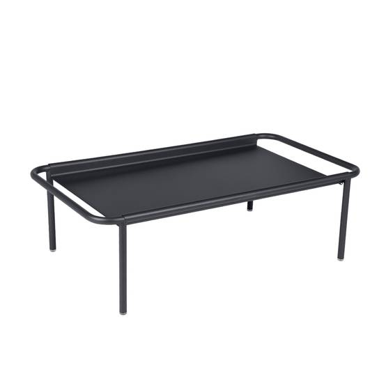Fermob - Table basse de jardin rectangle acier carbone Coolside Fermob - Image 1