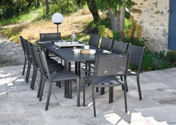 Fermob - Chaise de jardin alu textilène carbone Costa Fermob - Image 3
