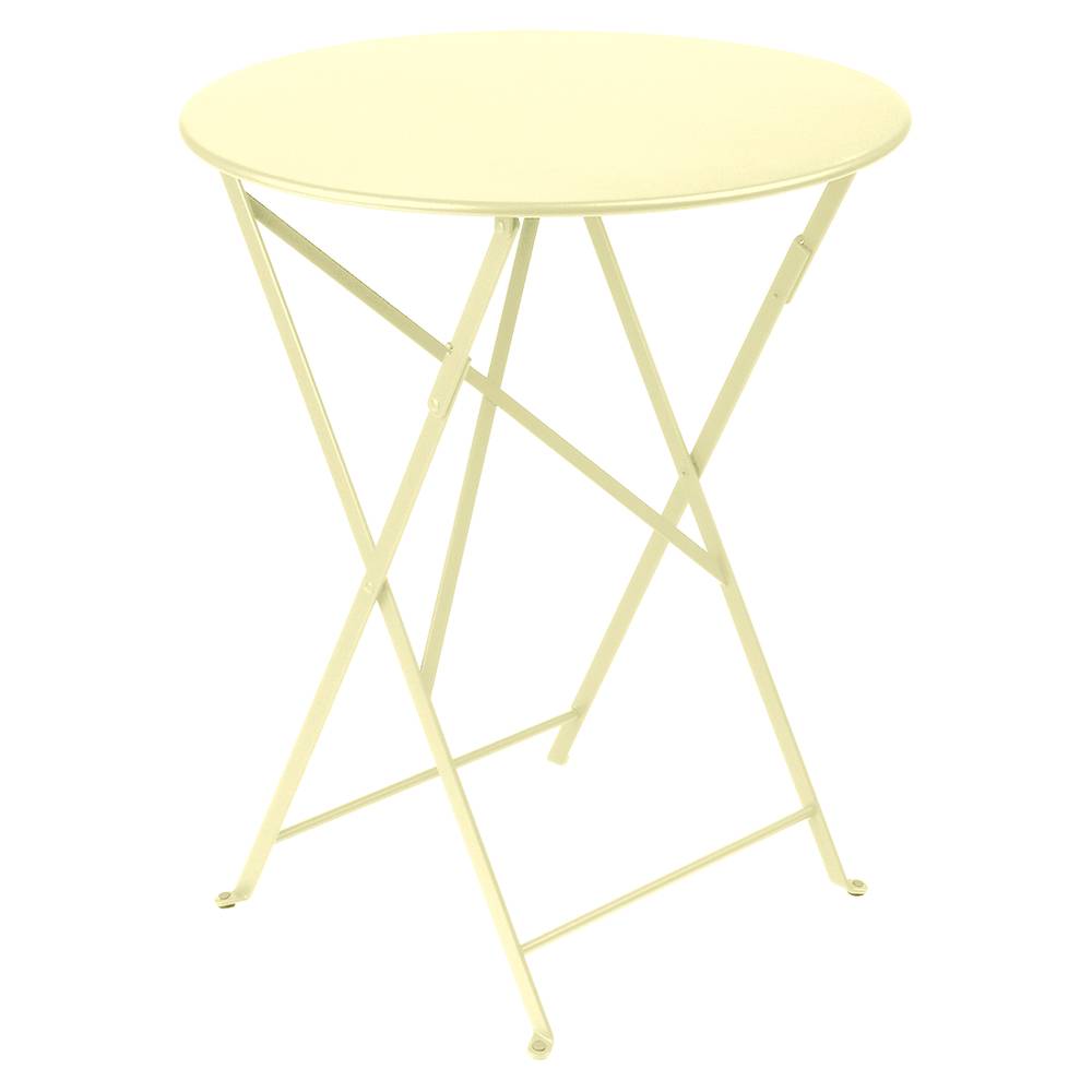 Table Bistro métal ronde citron givré Ø 60 cm – FERMOB - Image 1