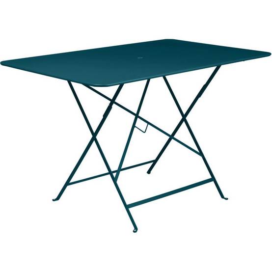 Fermob - Table de jardin rectangulaire pliante acier bleu acapulco 6 personnes Bistro Fermob - Image 4
