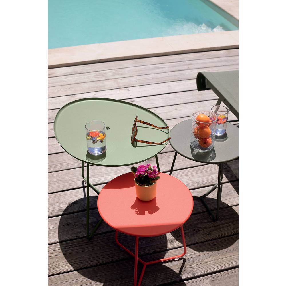 Fermob - Table basse de jardin ronde acier carbone Cocotte Fermob - Image 2